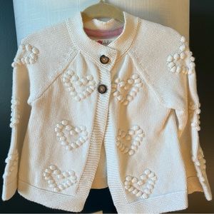 Baby Boden heart cardigan